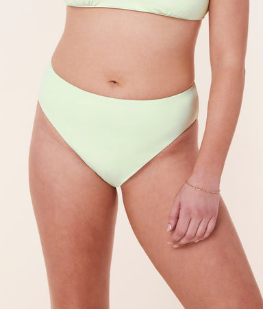 90s High Waist Bikini Bottom Eco Nylon Pistachio