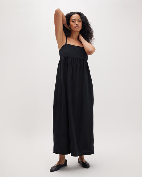 Richer Poorer Women's Linen Maxi Dress | Size Medium