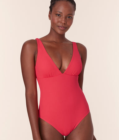Augustine One Piece Eco Ribbed Hibiscus