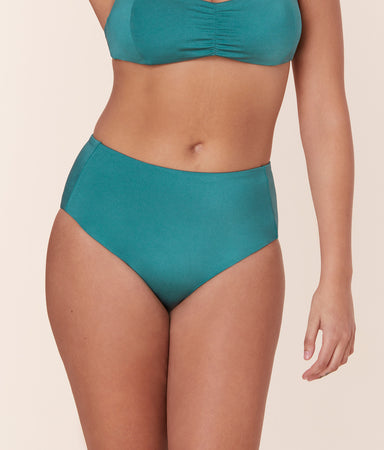 High Rise Bikini Bottom Satin Ceramic